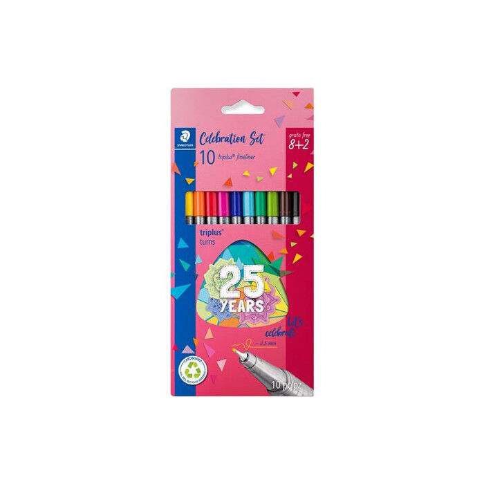 Cienkopis Triplus Staedtler 0,3 mm 10 kolorów