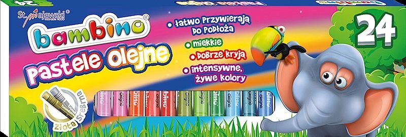 Pastele olejne Bambino 24 kolorów