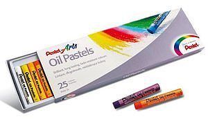Pastele olejne Pentel 25 kolorów