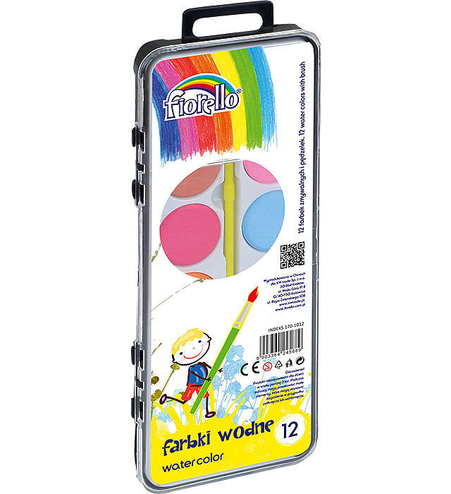 Farby wodne fiorello 12 kol. Pb2112