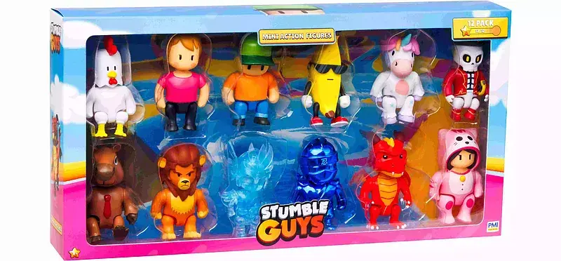 Stumble guys mini action figures 12 pack deluxe box