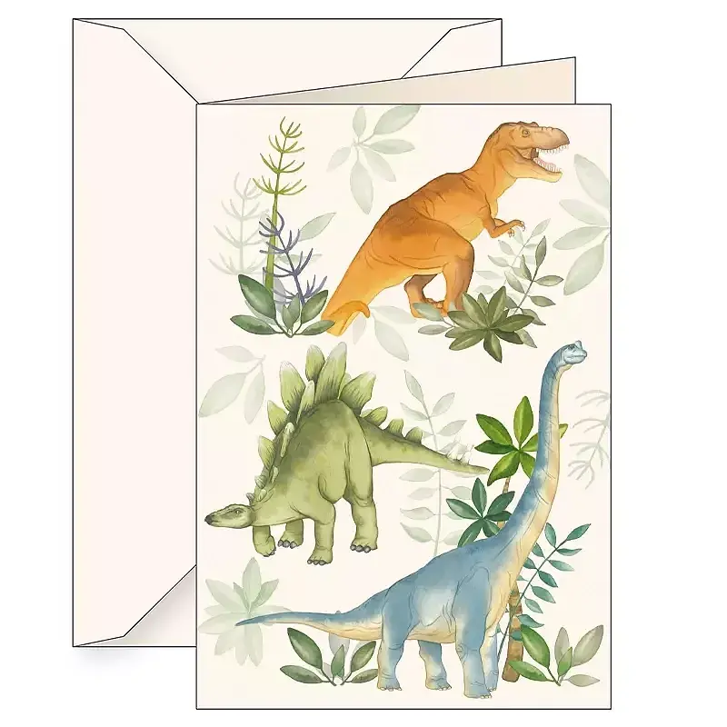 Karnet b6 koperta 6171 dinozaury tyrannosaurus rex stegozaur brachi