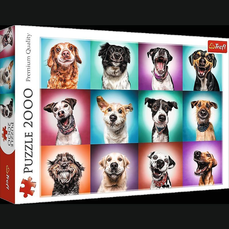 Puzzle 2000 zabawne psie portrety ii 27119