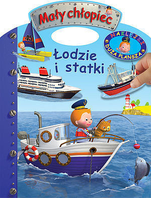 Łodzie i statki. Naklejki - Duża plansza. Mały chłopiec