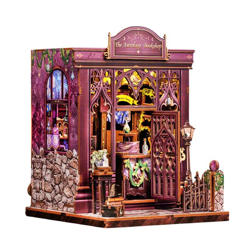 Miniaturowy domek mini Book Nook Astrologia szczęścia