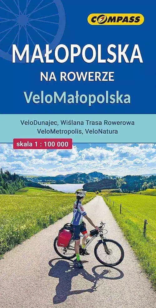 Małopolska na rowerze VeloMałopolska. Mapa rowerowa w skali 1:100 000