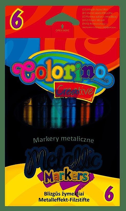 Markery metalizowane 6 kolorów