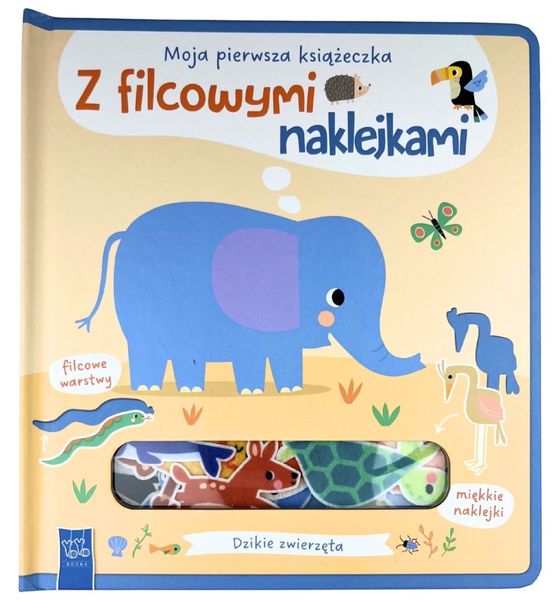 Dzikie zwierzęta. Moja pierwsza książeczka z filcowymi naklejkami
