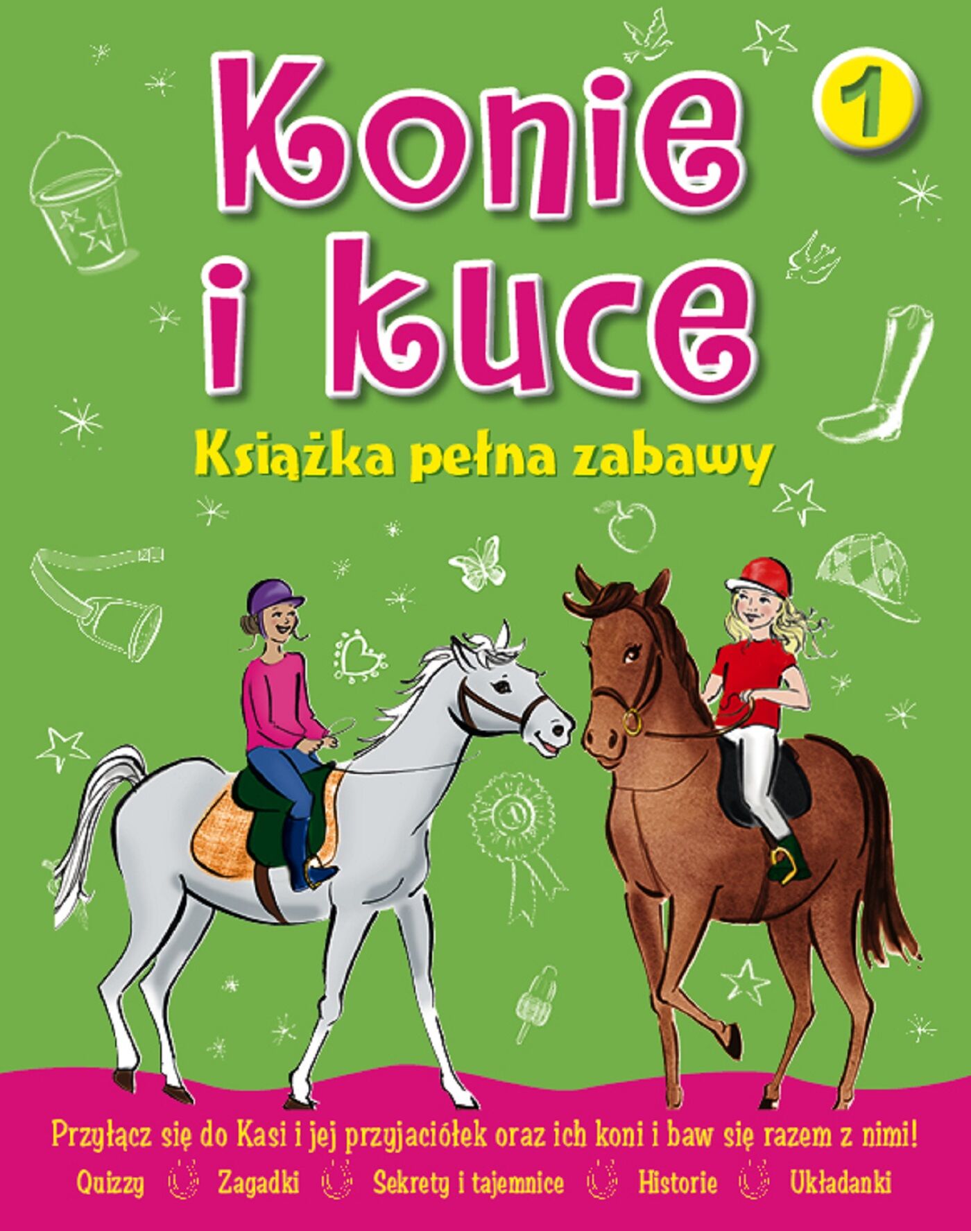 Konie i kuce. Książka pełna zabawy 1
