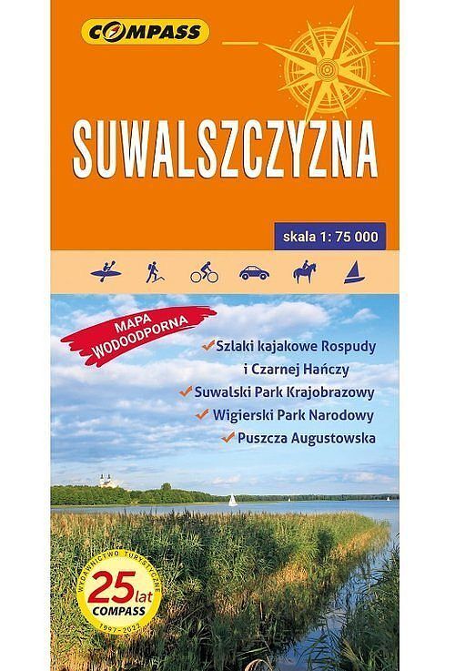 Suwalszczyzna. Mapa turystyczna w skali 1:75 000 (wersja wodoodporna)