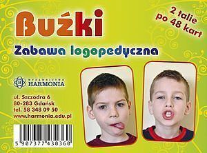 Buźki Zabawa logopedyczna 2 talie kart