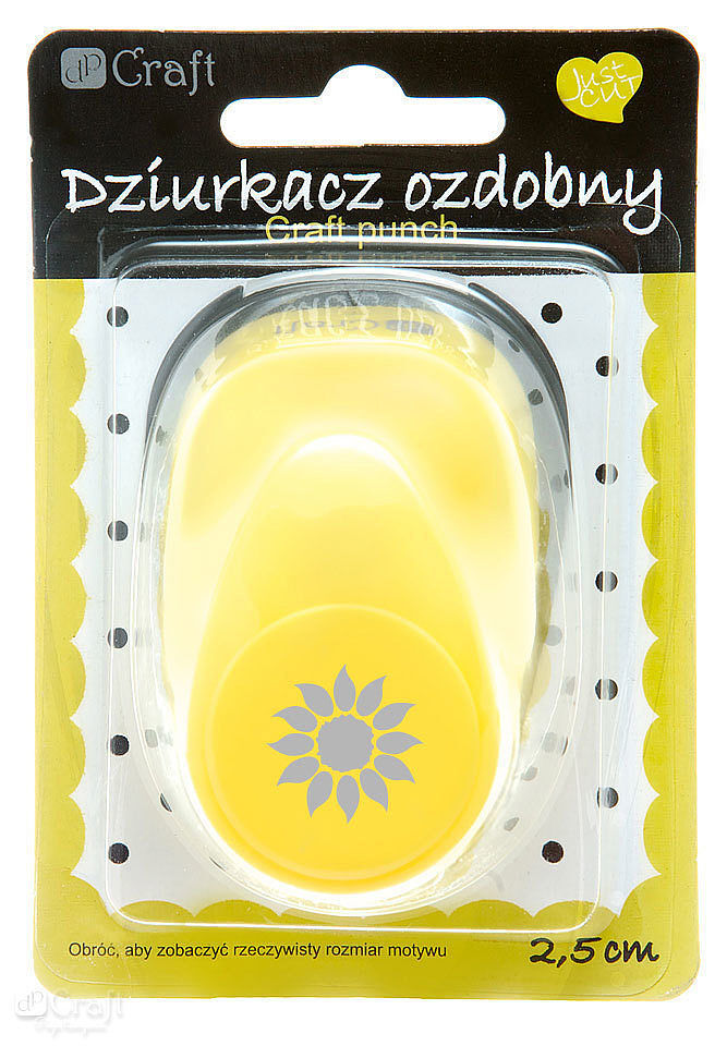 Dziurkacz ozdobny słonecznik 2,5cm mix