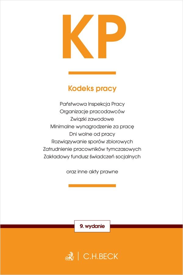 Kodeks pracy oraz ustawy towarzyszące wyd. 9