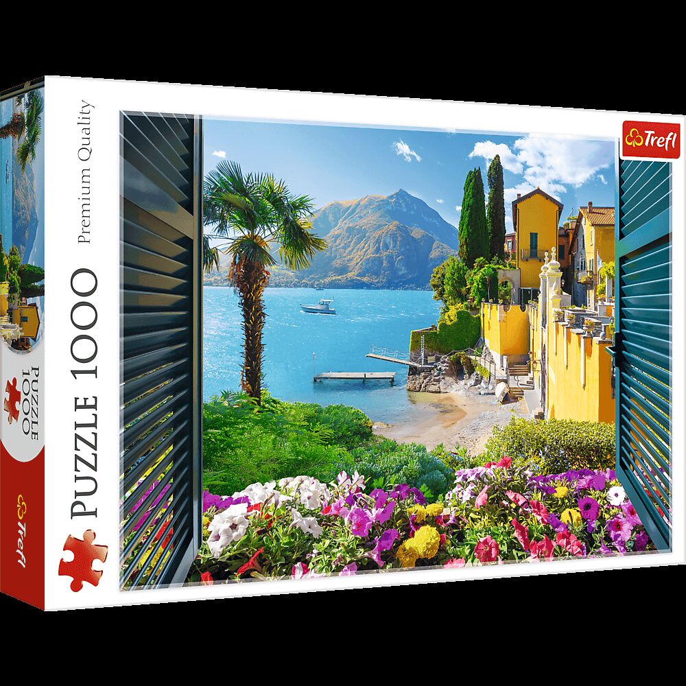 Puzzle 1000 Widok na jezioro Como 10951
