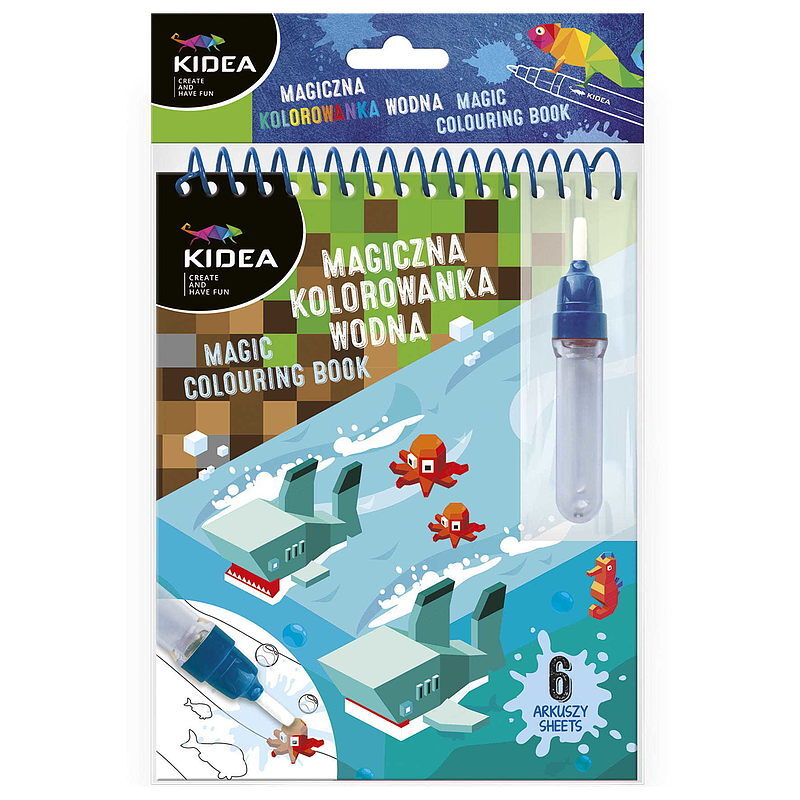 Magiczna wielorazowa kolorowanka wodna kidea game