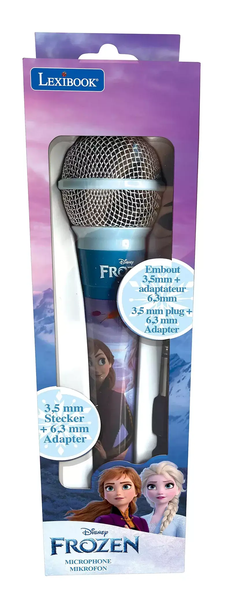 Mikrofon karaoke frozen kabel 2,5m mic100fz