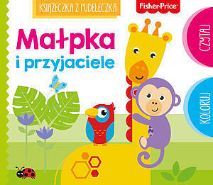 Fisher Price Książeczka z pudełeczka. Małpka i przyjaciele