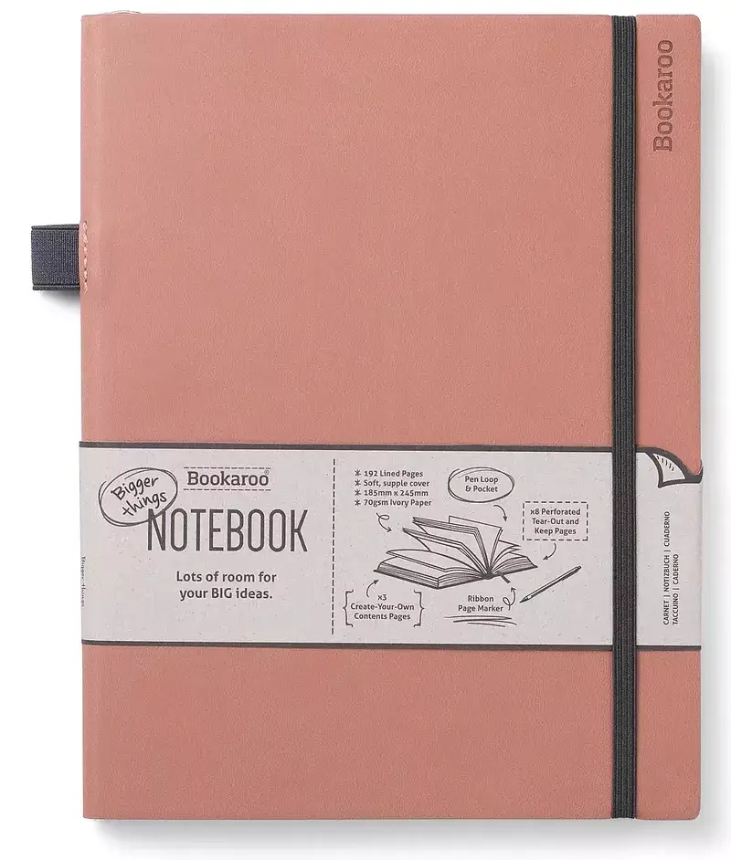Notatnik bookaroo journal duży pudrowy