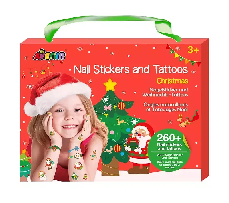 Naklejki na paznokcie i tatuaże christmas