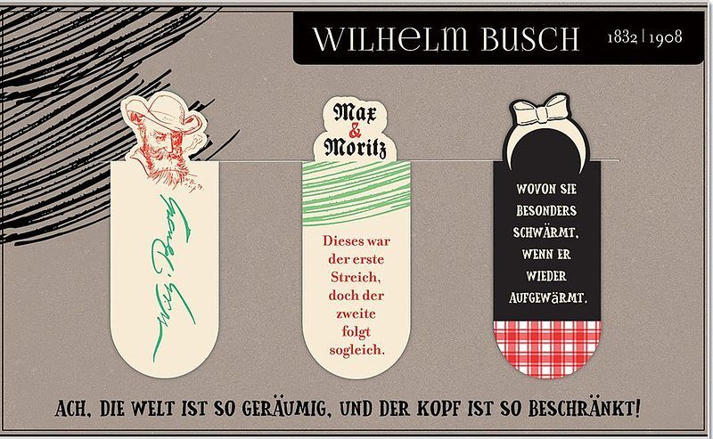 Zakładki magnetyczne wilhelm busch