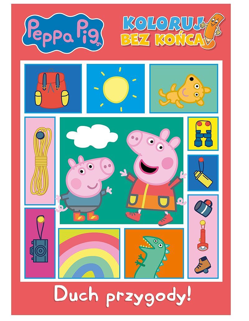 Peppa Pig. Koloruj bez końca. Duch przygody!