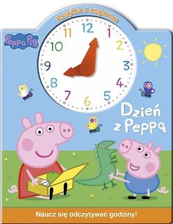 Dzień z peppą książka z zegarem Świnka Peppa