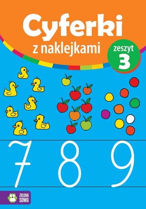 Cyferki z naklejkami zeszyt 3