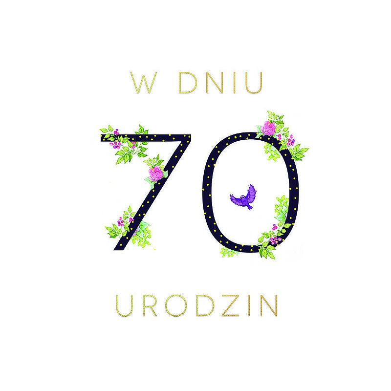 Karnet swarovski kwadrat cl1870_po urodziny 70