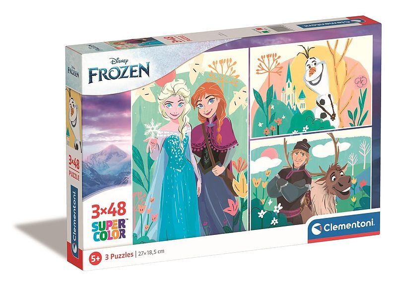 Puzzle 3x48 super kolor disney frozen 25284