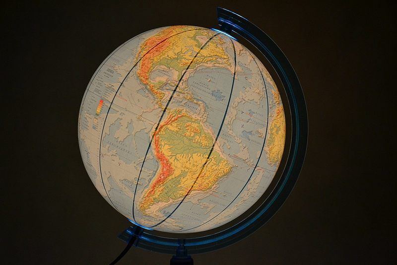 Globus 250 fizyczny 3D podświetalny