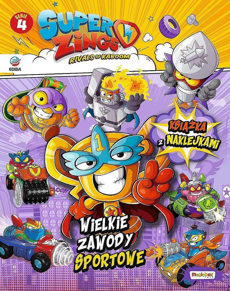 Superzings. Książka z naklejkami. Seria 4