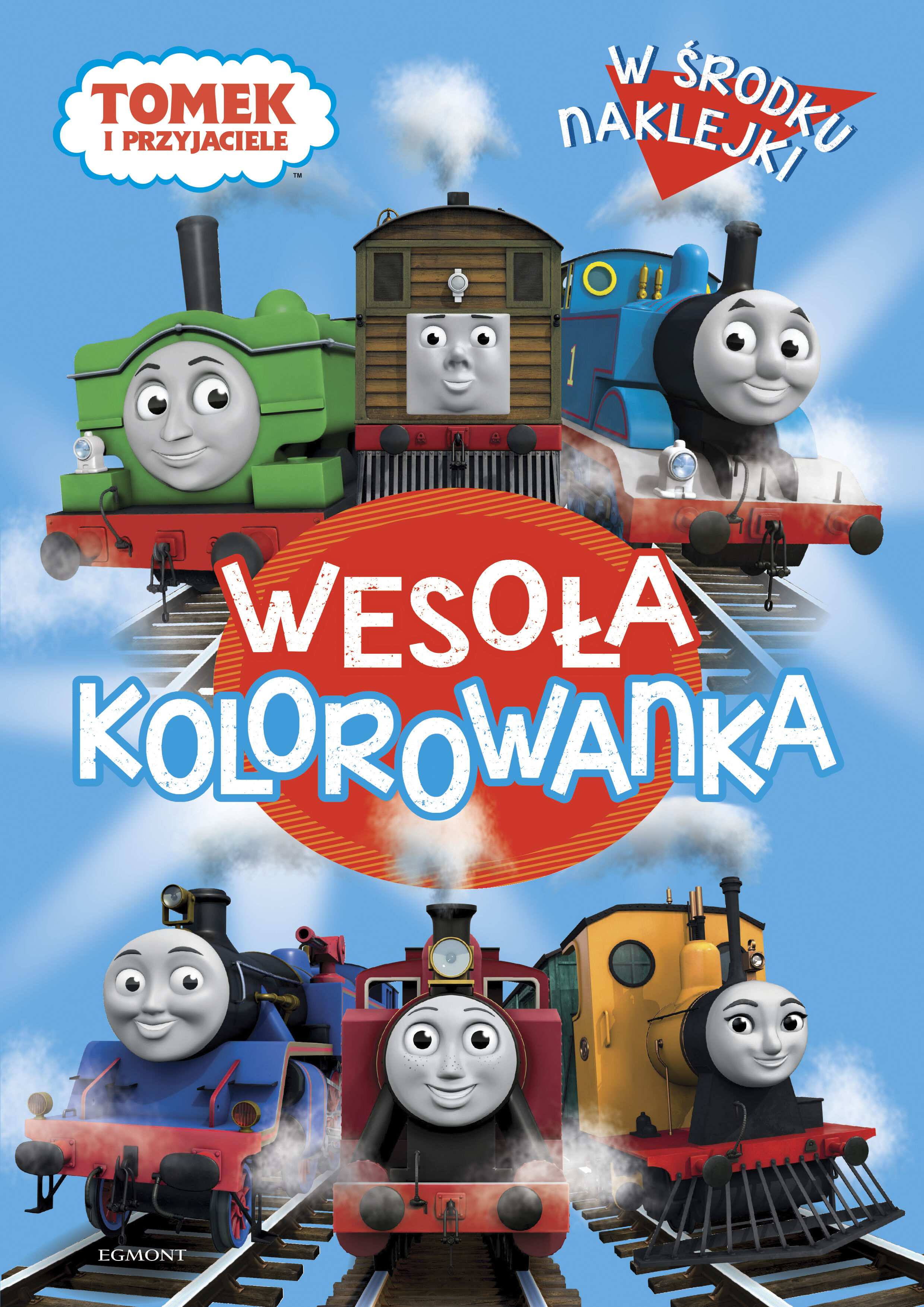 Tomek i przyjaciele. Wesoła kolorowanka z naklejkami
