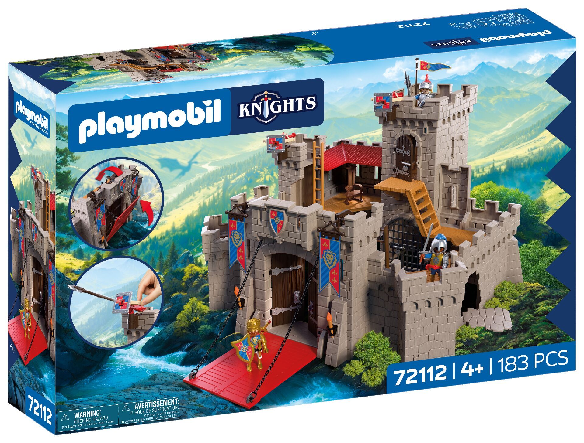 Playmobil Duży zamek rycerzy herbu Lew 72112