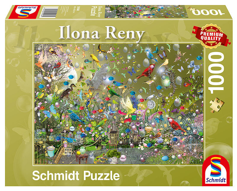 Puzzle 1000 pq papugi w dżungli  i. Reny 110821