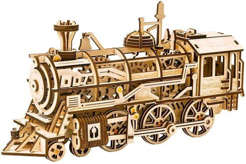 Robotime Drewniane Puzzle 3D Lokomotywa