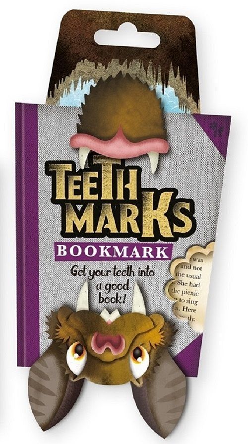 Teeth marks nietoperz zębowa zakładka do książki