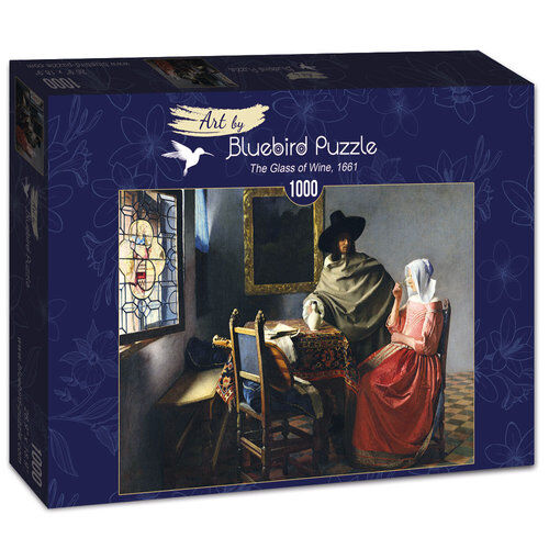 Puzzle Kieliszek wina Jan Vermeer 1000