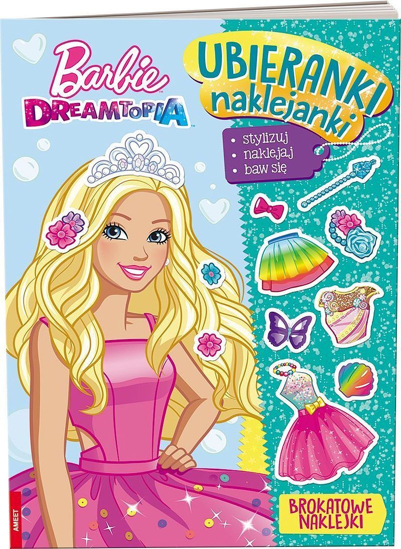 Barbie dreamtopia ubieranki, naklejanki sdu-1401