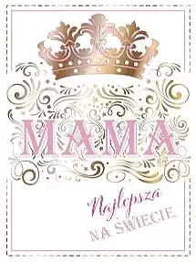 Karnet b6 mama najlepsza na świecie