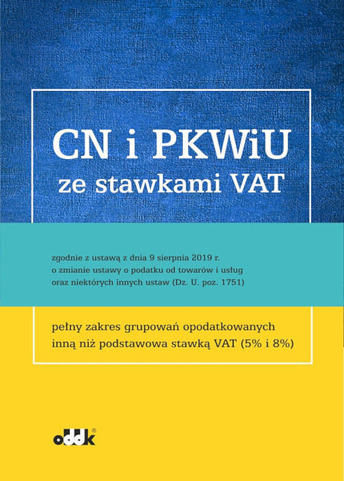 CN i PKWiU ze stawkami VAT
