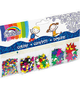 Cekiny fiorello confetti gwiazdy 5 wzorów gr-k251