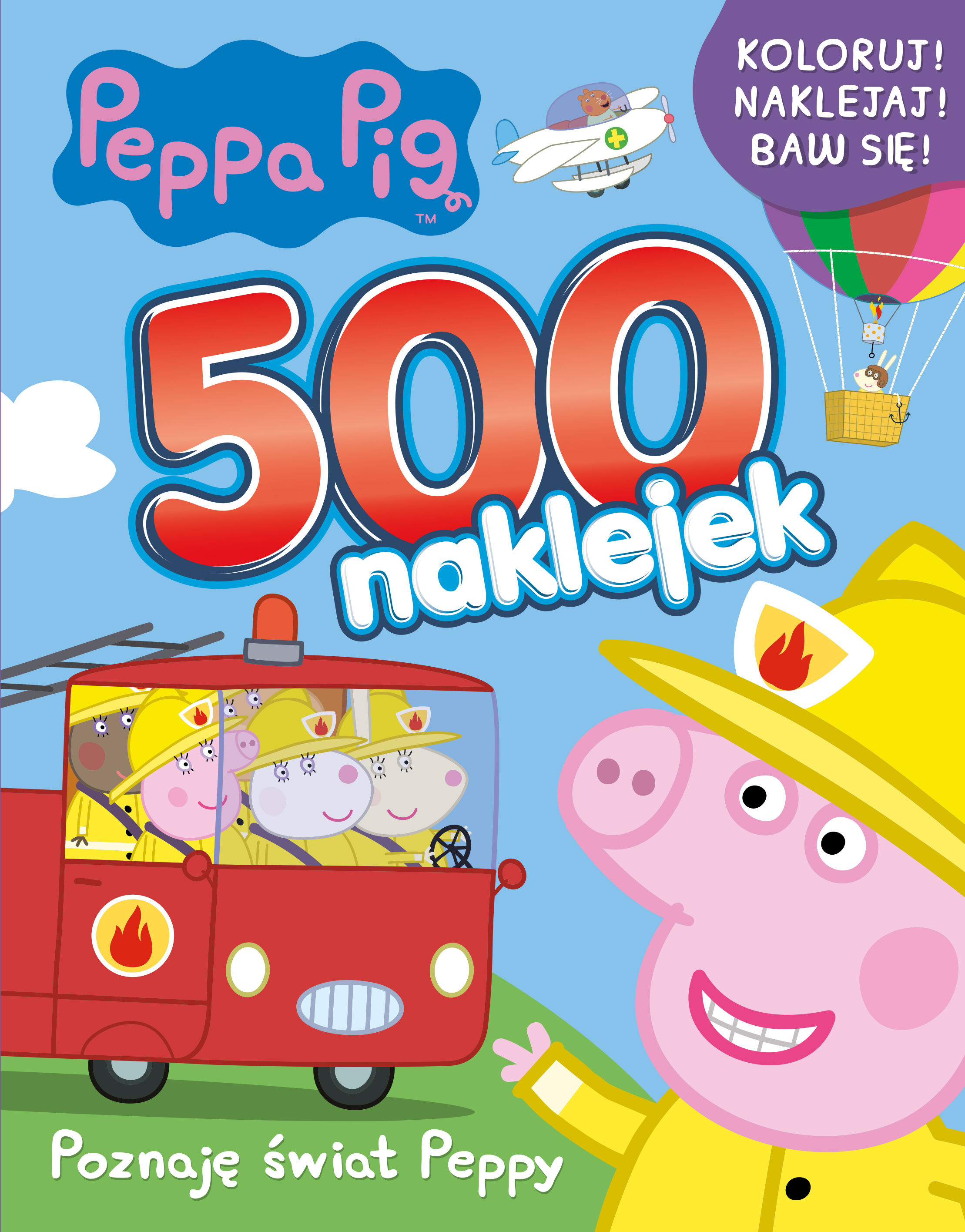 Peppa Pig 500 naklejek Poznaję świat Peppy