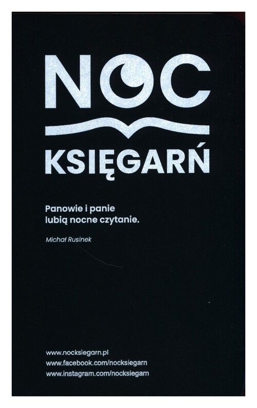 Notes Moleskine Noc Księgarń Panowie i panie… Cahier P