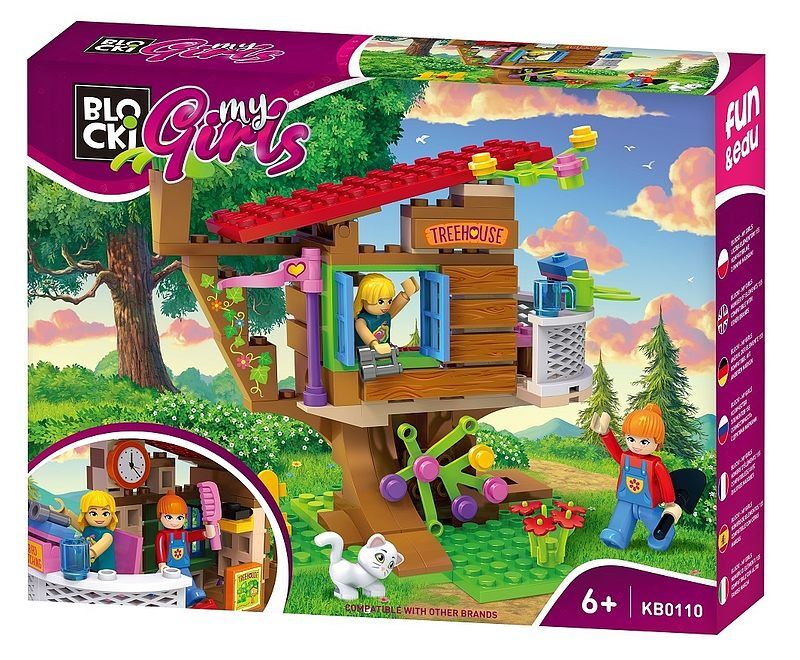 Klocki blocki mygirls 155 elementy domek na drzewie kb0110