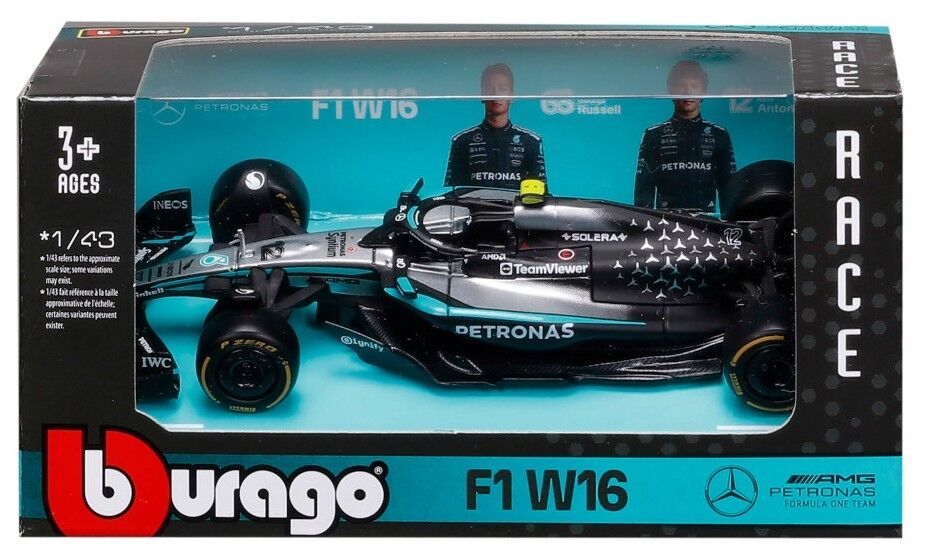 Bburago Model 1:43 BOLID F1 Mercedes AMG W16 2025 Kimi Antonelli 18-38237