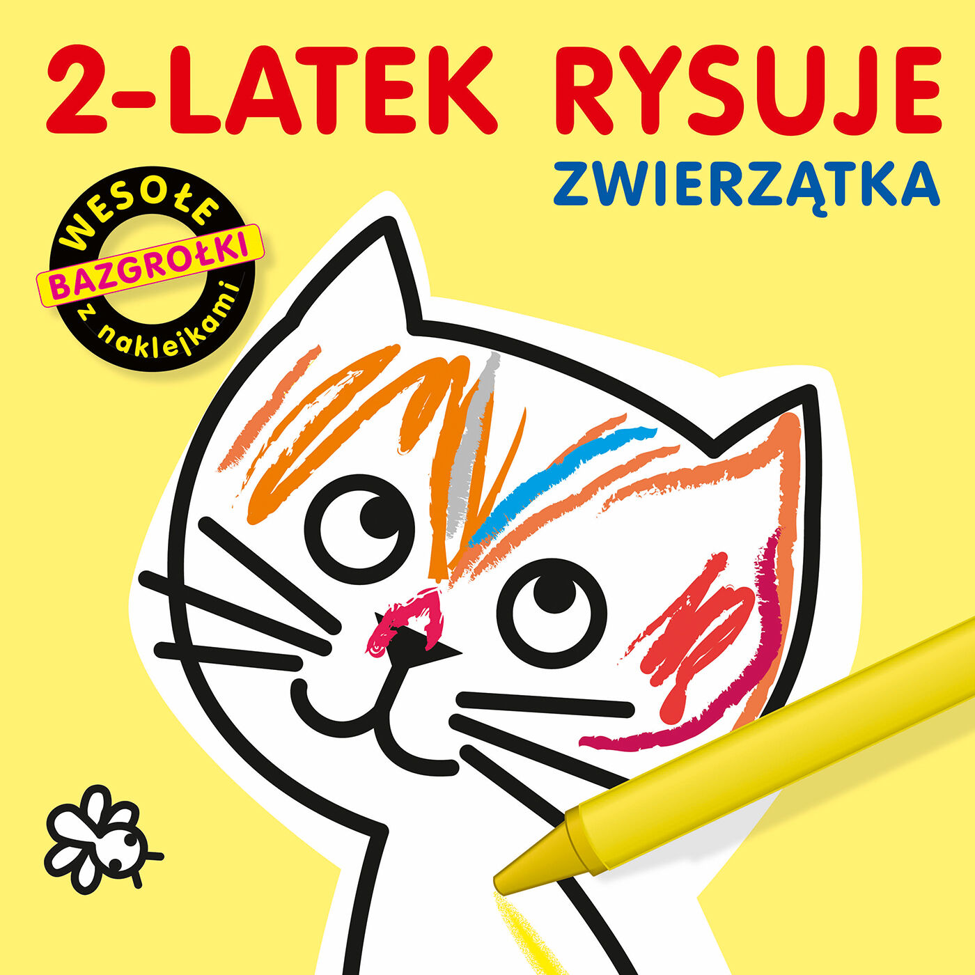 2-latek rysuje. Zwierzątka