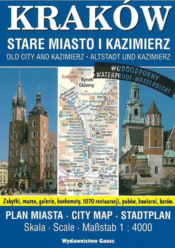 Plan miasta kraków stare miasto i kazimierz wyd. 12