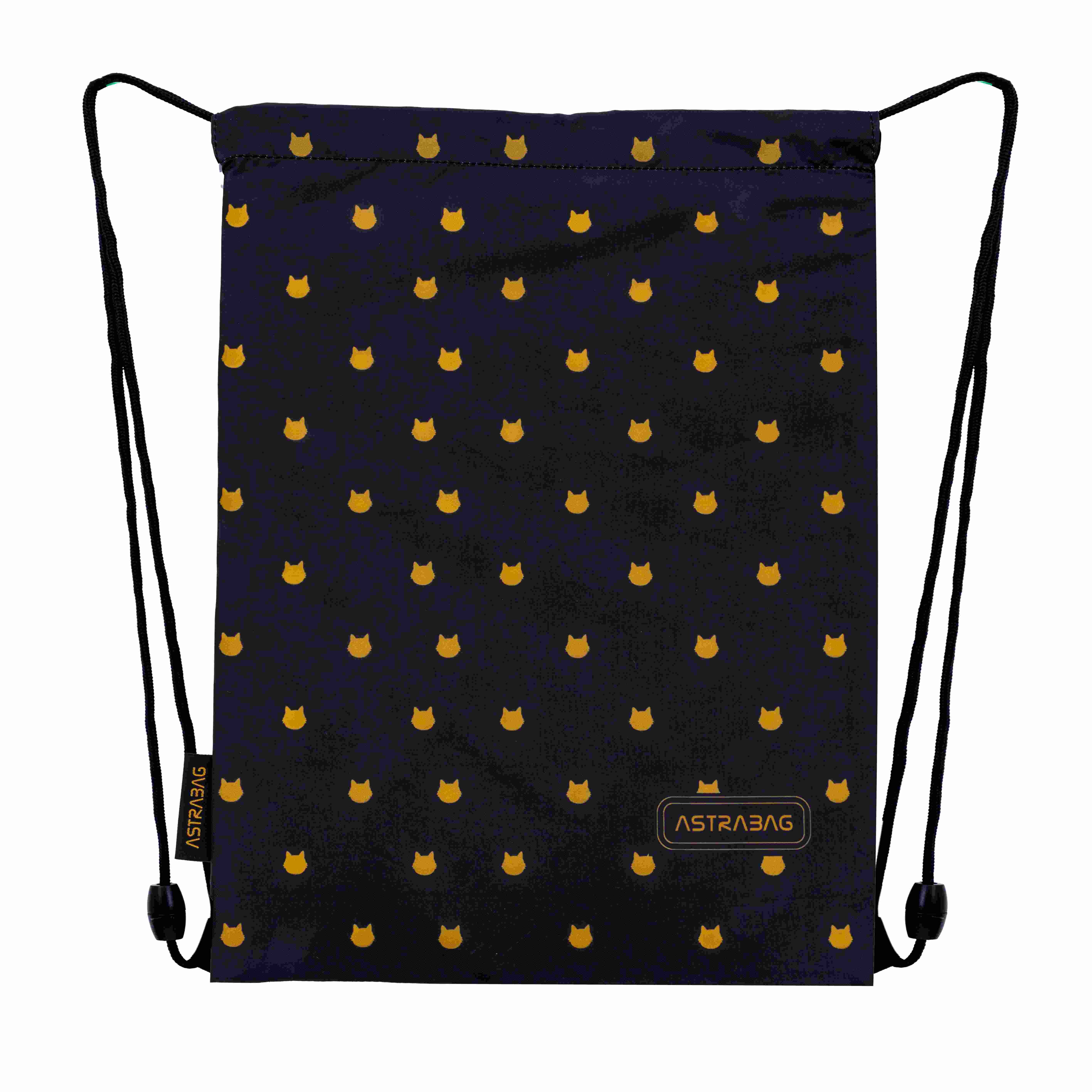 Worek na obuwie Astrabag Fluffy Kitty black