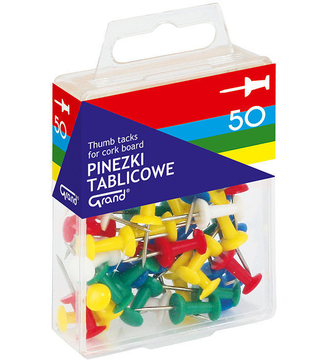 Pinezki grand tablicowe t4 50 sztuk