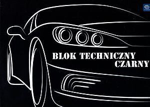 Blok techniczny czarny Interdruk A4 10 kartek